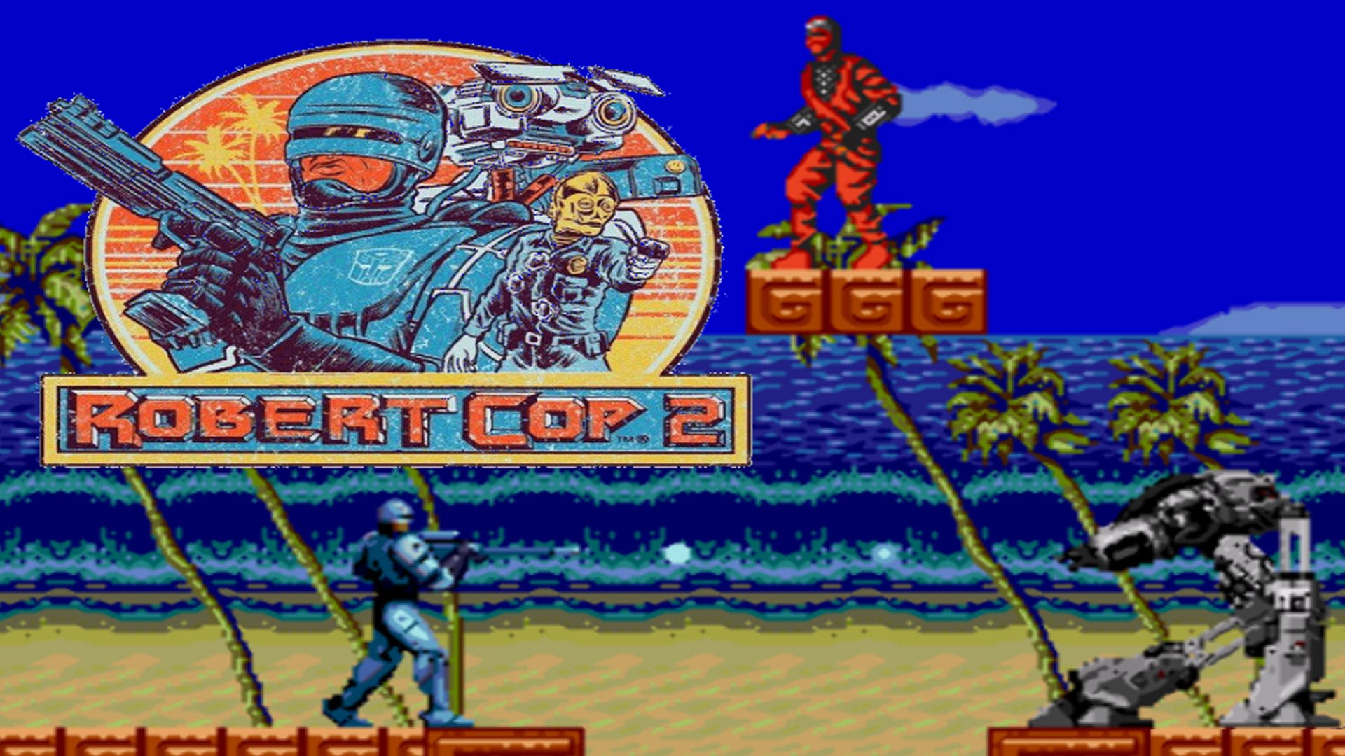 BOOTLEG GAMES REVIEW (PARTE-LVI): Robert Cop 2 Vs Dragon Ninja (Unl) (Mega  Drive)